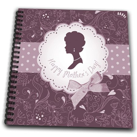 Image of 3dRose db 179150 2 Happy Mothers Day Pink Floral-Memory Book, 12 by 12-Inch