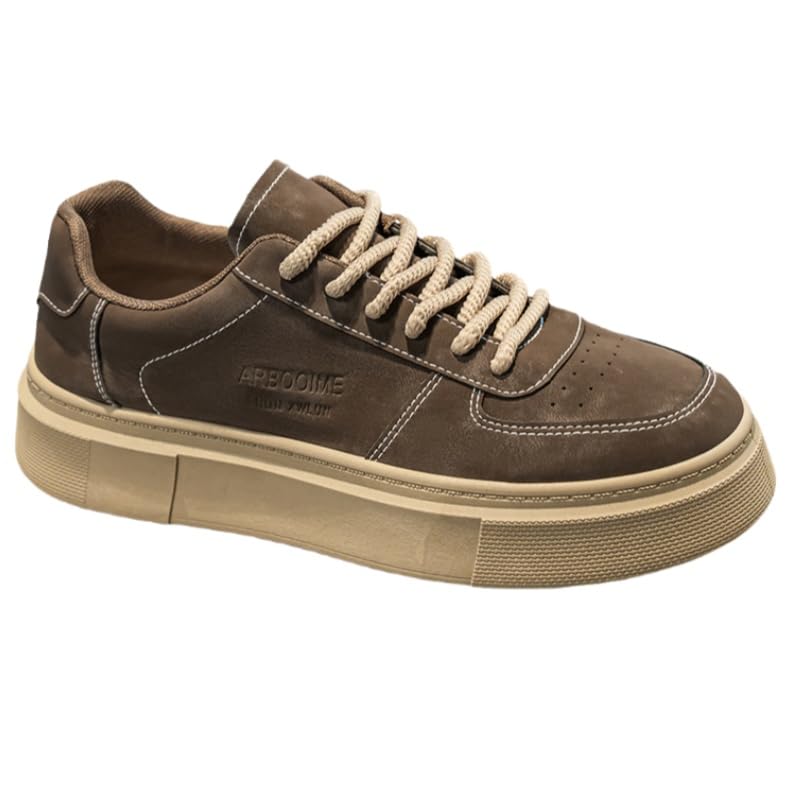Men's Elegant Low-top Casual Shoes - Thick Sole, Solid Color Fabric, Soft and Slip-Resistant Sole