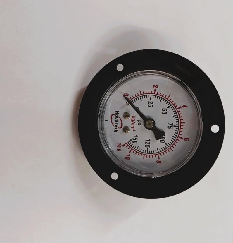 Pressure Gauge 7 kg/cm2 100 PSI | Bottom Connection, Panel Mount, Dry-picture-14