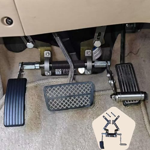 Left Foot Accelerator Pedal for Handicap Driving Adjustable Length & Angle Foldable & Easy to Install in Most Vehicles(Pull up and Switch Anytime While Driving with The Right Foot)