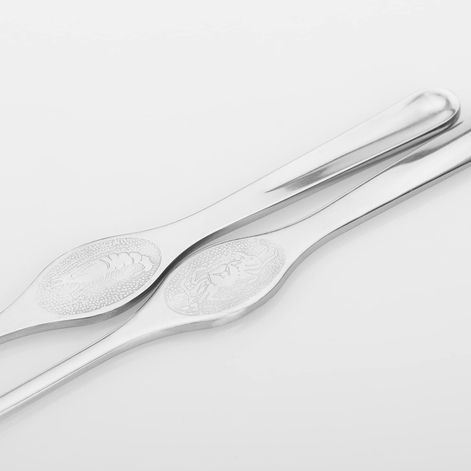 Westmark Set à Homard, 4 pièces, 2 Casses-Homard, Cracky + 2 Fourchettes à Homard, Aluminium avec Revêtement spécial alimentaire/acier inoxydable, argenté, 660022E6
