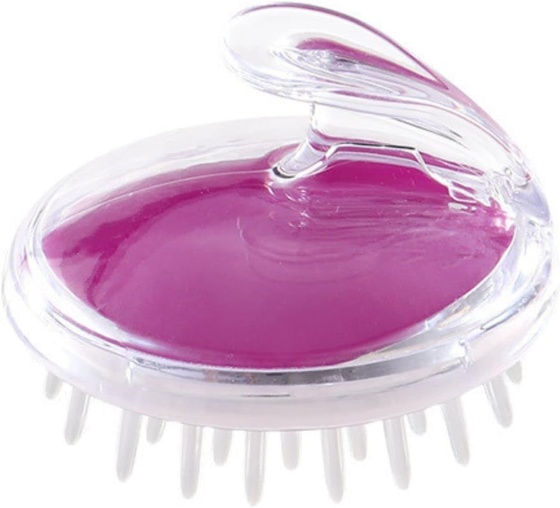 Escova de Cabelo Massageadora Capilar de Silicone para Banho Limpeza Profunda e Estímulo