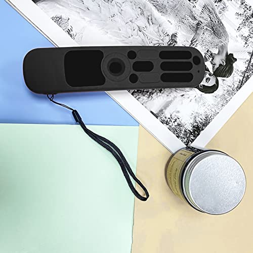 Naroote Housse de Protection en Silicone pour Télécommande TV, Manchon Souple Antidérapant pour MR21GA MR21N MR21GC, Protection Complète à 360 Degrés pour Les Ventilateurs (Black)