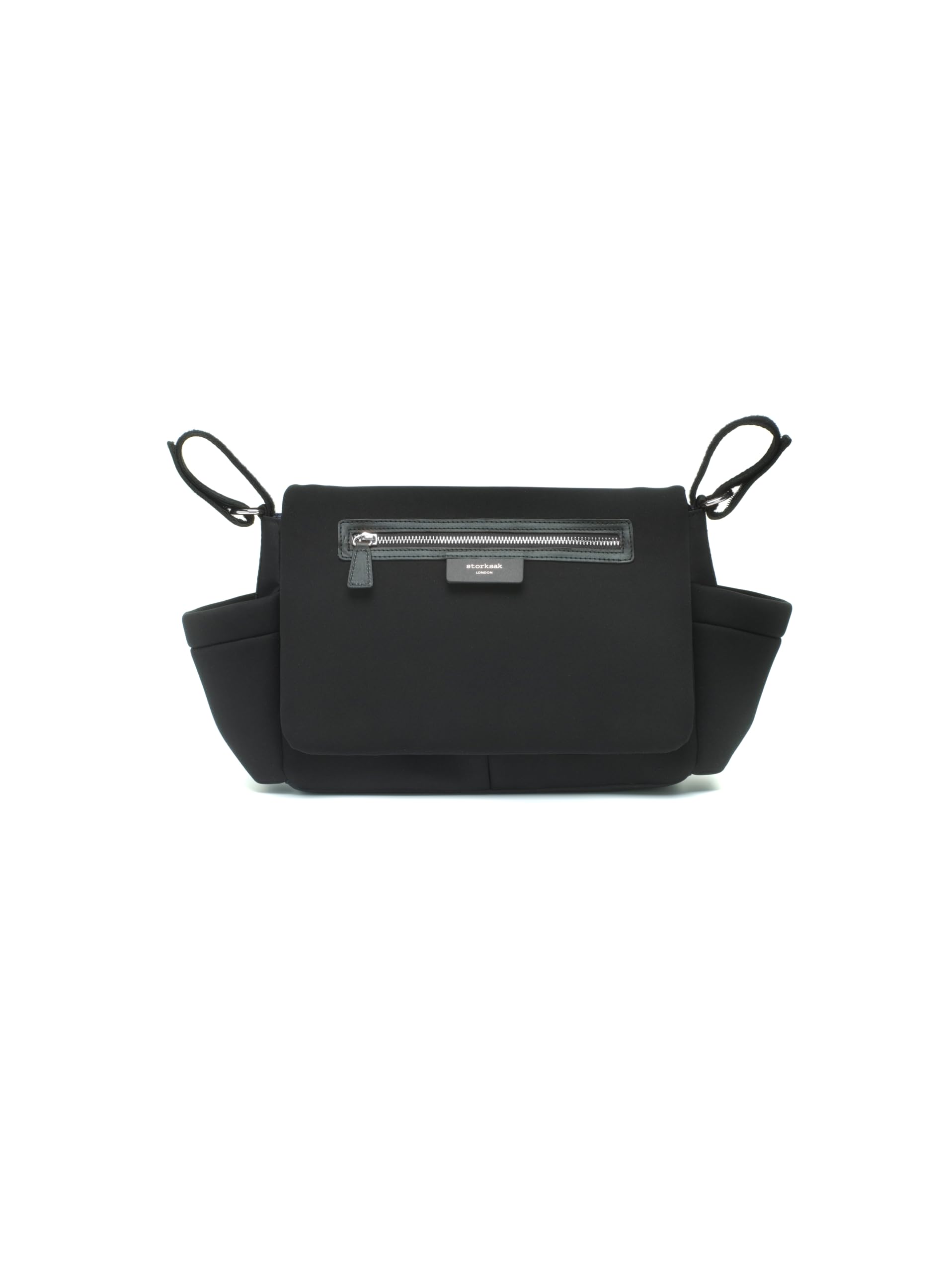 Storksak Stroller Organiser Luxe Silver Scuba