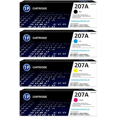 STAROVER 207A Toner Cartridge Replacement Compatible for HP 207A 207X W2210A W2211A W2212A W2213A for HP Color Laserjet Pro MFP M283fdw M283fdn M282nw M255dw M255nw (No Chip) Cover