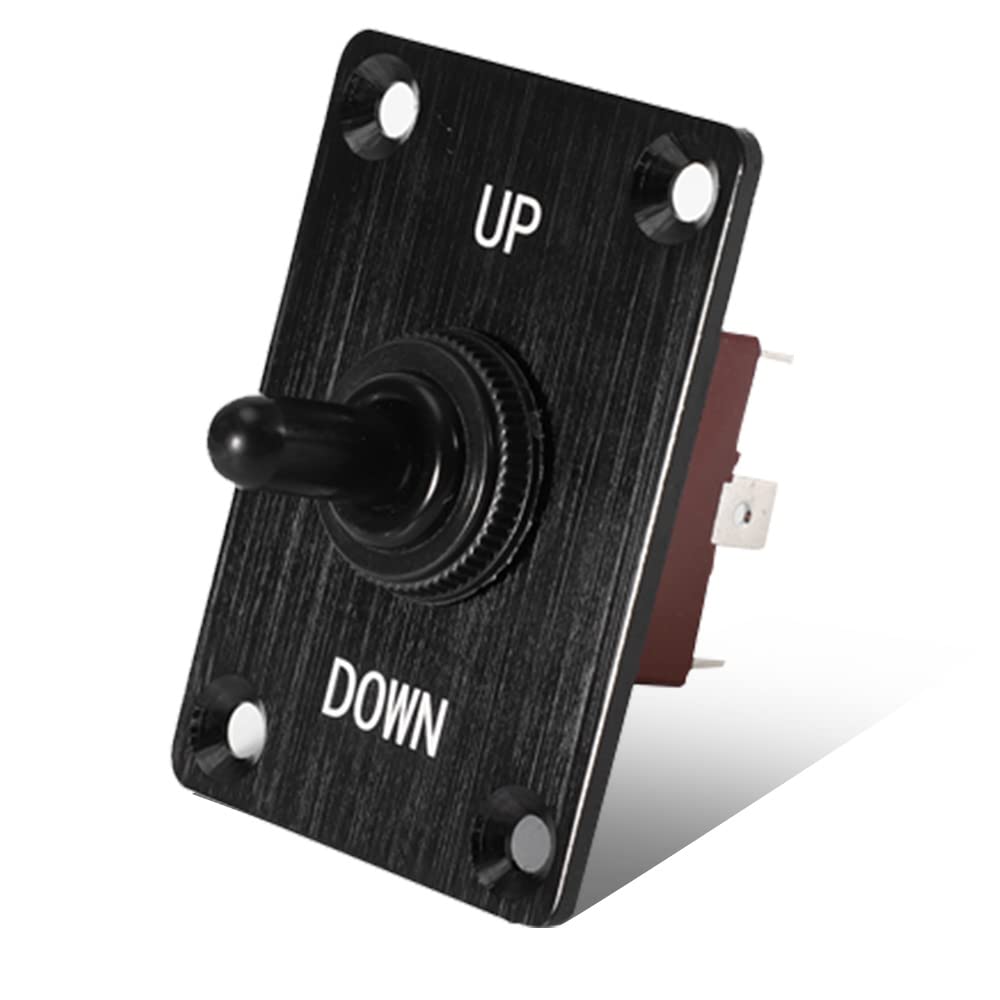 Akozon 12 V Aluminiowy Przełącznik Dwustabilny do Przełącznika Panelu Sterowania Windy Kotwicznej łodzi Jachtowej