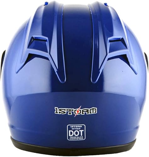 Miniatura 5 de 1Storm Nuevo Casco de Motocicleta de Cara Completa JH901 Negro Mate + Un Escudo Transparente Adicional JH901