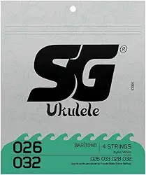 Encordoamento Cordas Para Ukulele Barítono Sg