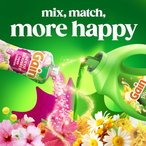 Gain In-Wash Laundry Scent Booster Beads Long-Lasting Fresh Scent Beads All Day Freshness and Odor Protection, Happy Hibiscus Scent, 24 oz (Packaging May Vary) - image 8