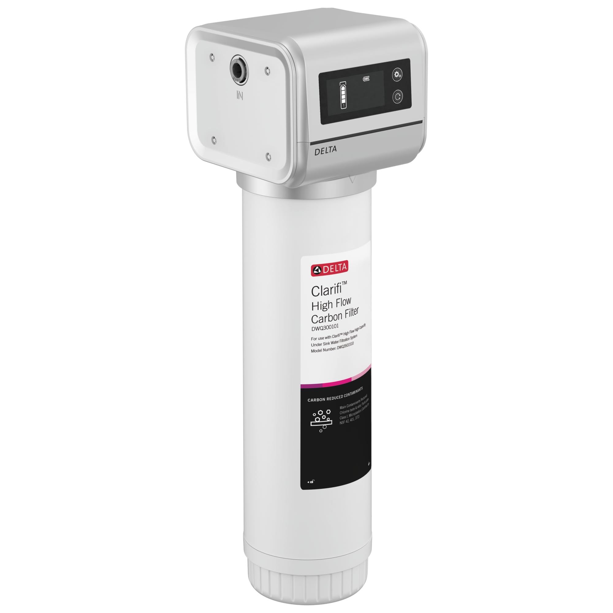 Filtre à eau de cuisine Delta Clarifi DWQ3501510 résolvant les problèmes de goût et de débit