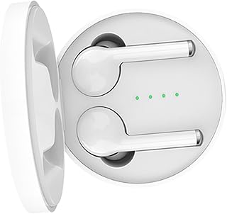 UKCOCO Fone De Ouvido Branco Fones De Ouvido Brancos Heaphones Display Digital Branco Fones De Ouvido Fones De Ouvido Tampões De Ouvido Fones De Ouvido