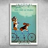 Photo Gallery matou targa in metallo retrò con scritta "basset hound riding a bike 1903 tour de france two dogs", per garage, bar, patio, club, decorazione natalizia da parete, 20,3 x 30,5 cm Photo Gallery matou targa in metallo retrò con scritta "basset hound riding a bike 1903 tour de france two dogs", per garage, bar, patio, club, decorazione natalizia da parete, 20,3 x 30,5 cm
