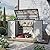 oneinmil Outdoor Storage Shed 5 x 3 FT, Horizontal Metal Shed with Lockable Doors, Waterproof Storage Cabinet with Lid Chain for Trash Can, Toys, Weeding Tools, for Garden, Backyard, Patio
