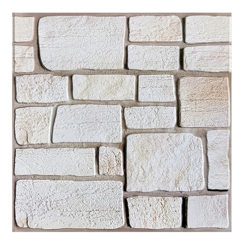 Commomy Faux Stone Wall Panels - 10 Sheets Ultralight PVC