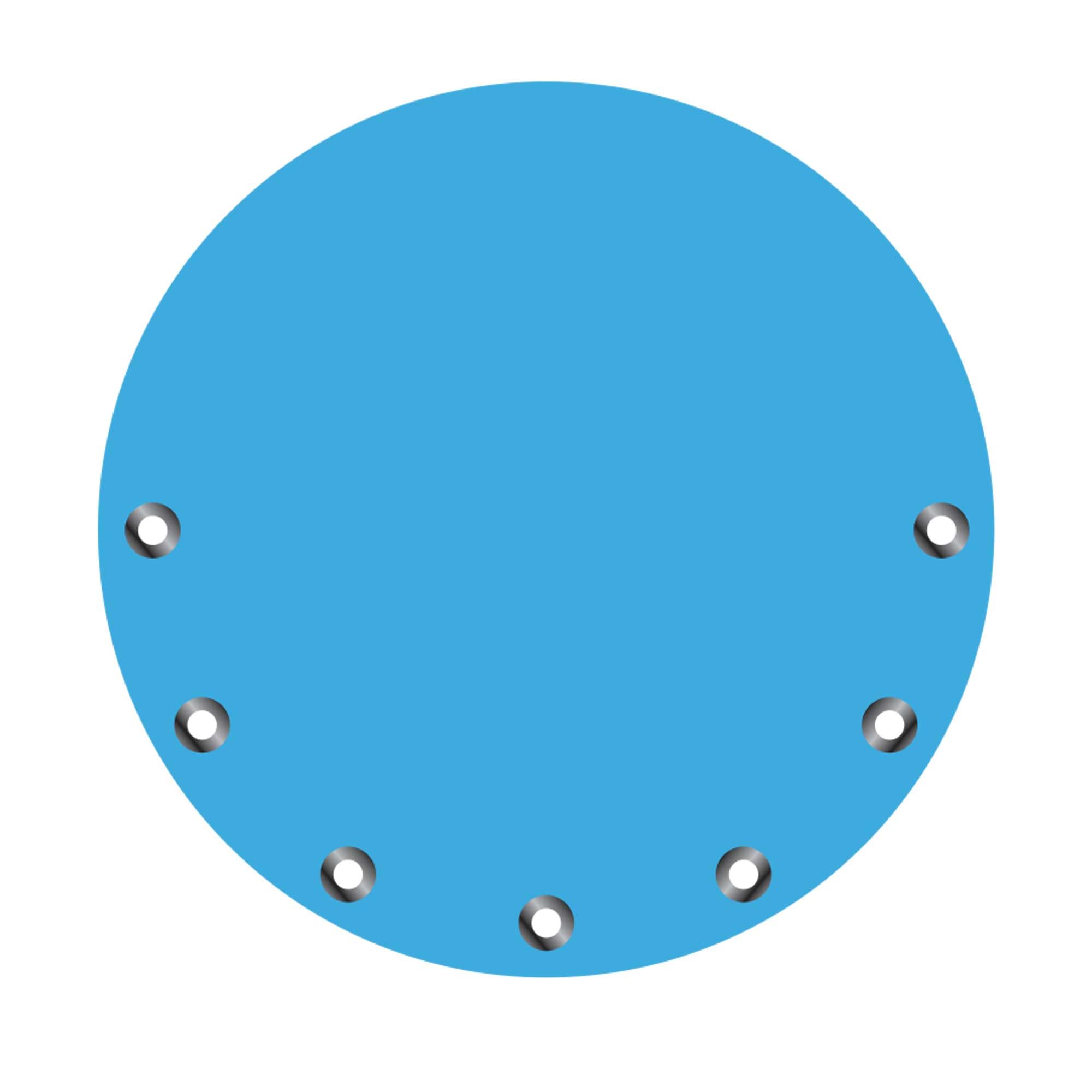WERKA PRO Bâche à Bulles Ronde Polyéthylène 120 Microns - Traitement Anti-UV - Ø 4,47 m pour Bassin Ø 4,57 m - Bleu - Chauffage Économique Eau Solaire