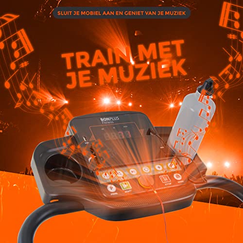 Bonplus BP | Opvouwbare Elektrische Loopband | Snelheid 12 Km/u | 3 hellingsniveaus | LCD-scherm | Mobiele ondersteuning | USB | MP3-poort | 2 Flessenhouders | Maximum gewicht 100kg - Afbeelding 5