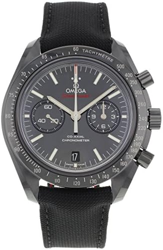 Omega Speedmaster Co-Axial Chronograph &#34;Dark Side of the Moon&#34; Black Dial Black Fabric Mens Watch 31192445101003