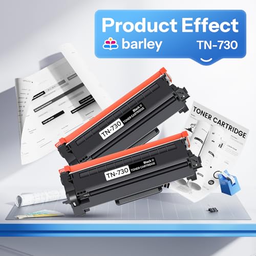 Image of TN730 TN-730 Compatible TN-730 TN730 Toner Cartridge Black Replacement for Brother TN730 TN-730 DCP-L2550DW MFC-L2750DW MFC-L2710DW Toner Printer (2-Pack).