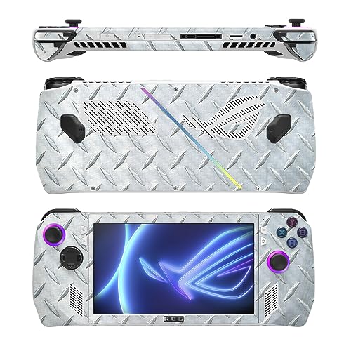 Image of MightySkins Carbon Fiber Skin Compatible with Asus ROG Ally - Diamond Plate | Protective, Durable Textured Carbon Fiber Finish | Easy to Apply