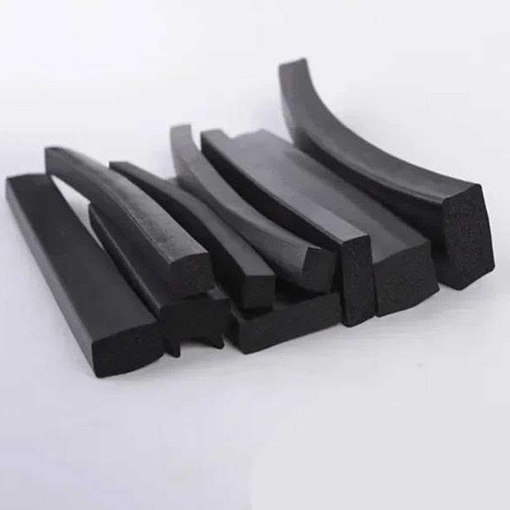 Bande d'étanchéité carrée en caoutchouc mousse EPDM de 5 m, bande d'étanchéité rectangulaire anti-poussière et insonorisée(20x3mm)