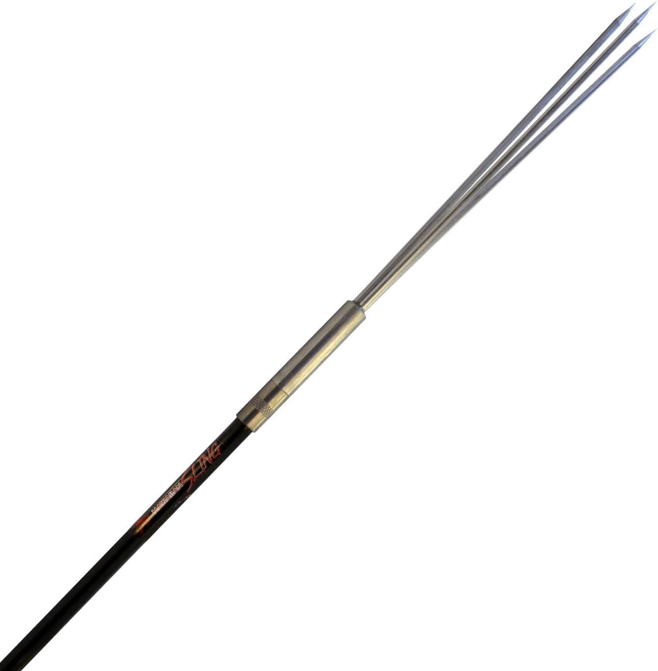 Hammerhead Spearguns Hawaiian 3Prong Polespear (6 Feet), Ice Spearing