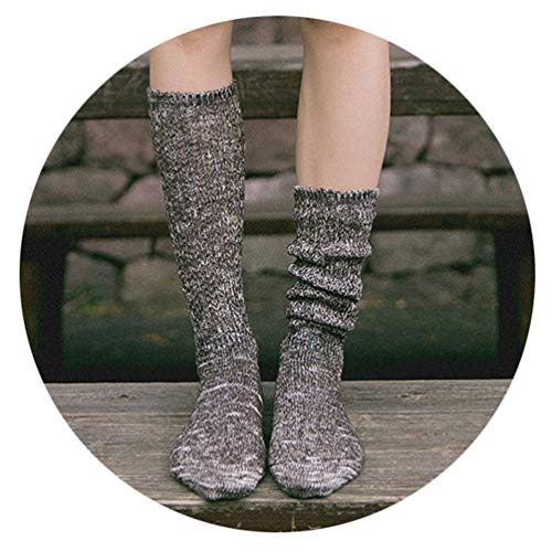 KESYOO Meias Desleixadas Extralongas Meias de Algodão Vintage para Outono Inverno Estilo Ã‰tnico Mei