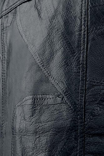 Men's Buffalo Leather Motorcycle Casual Vest3