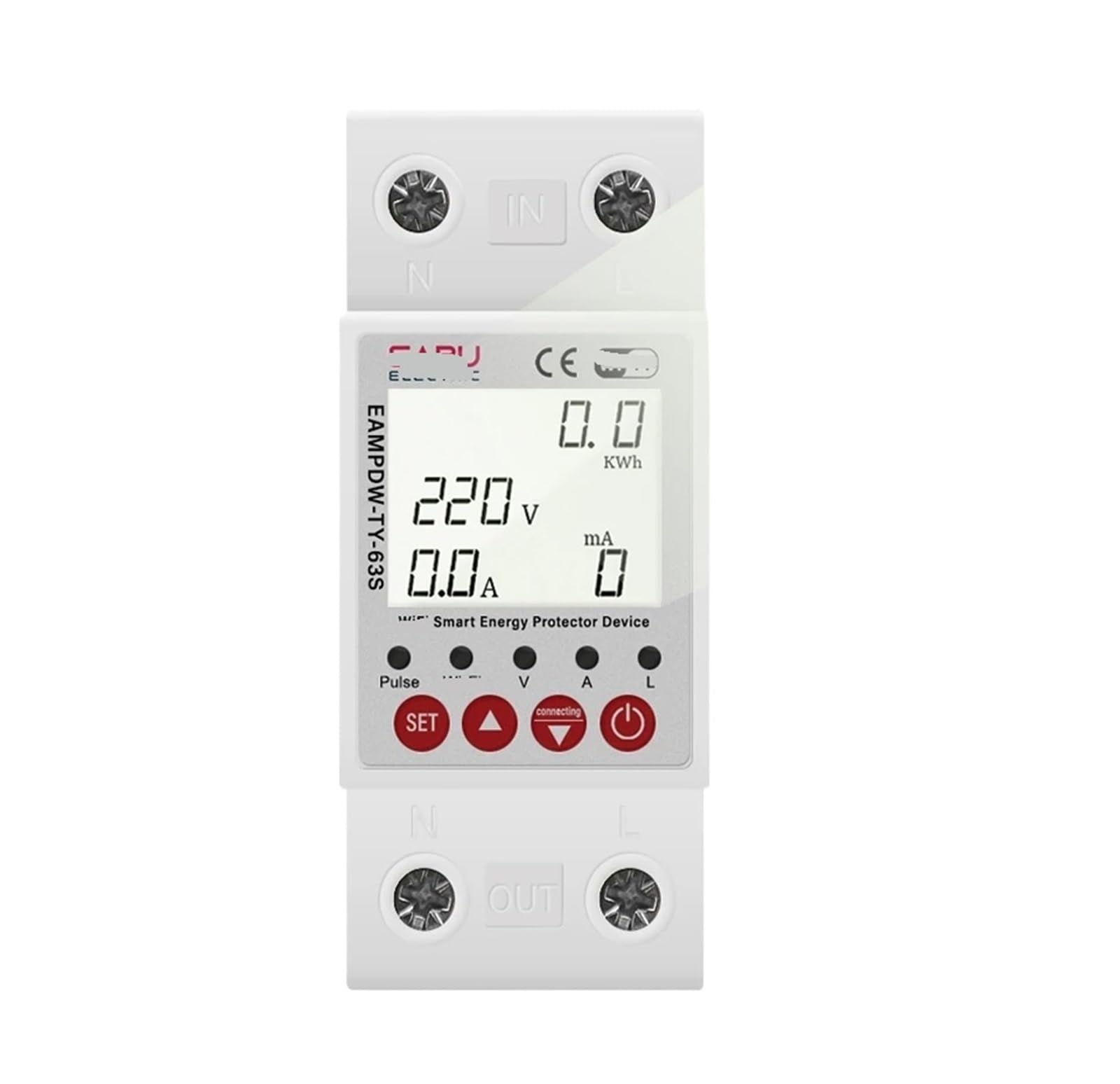 YFHGULBTK 63A Intelligent Circuit Breaker Switch bidirectional Measurement Leakage overvoltage and undervoltage Protector Energy