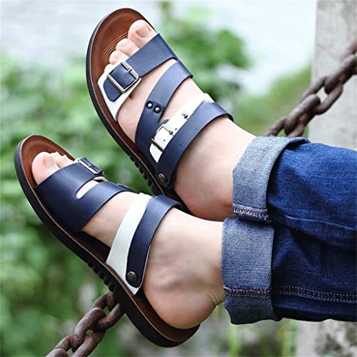 SandalsMen Trending Outdoor Non-Slip Beach Slippers Men's Sandals(D,41 Code)3