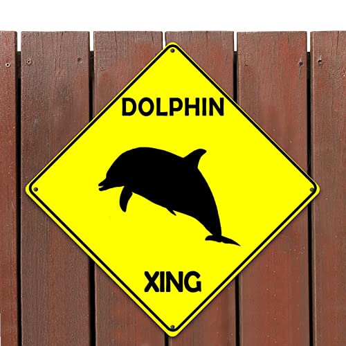 Plaque dauphin Xing en métal rétro de qualité supérieure pour façade