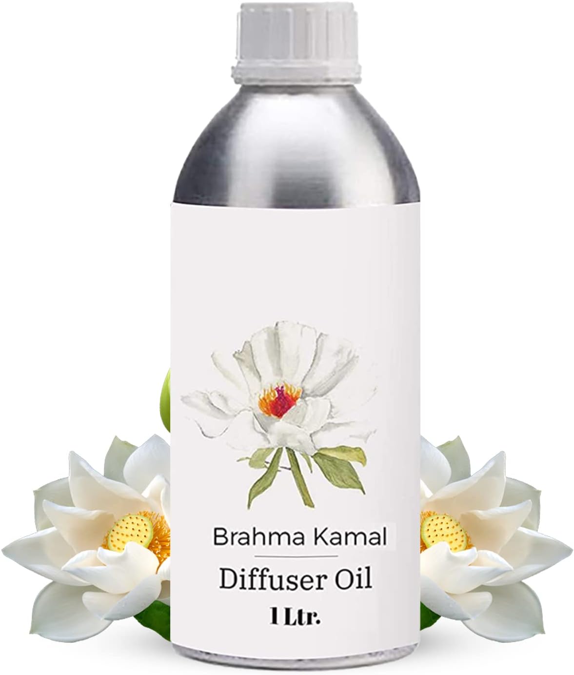 SAGE APOTHECARY Brahma Kamal Diffuser Oil for Natural Homely Fragrance, Men, Women, | Aroma Diffuser Oil | Long Lasting Aroma | & Pure Aromatherapy- 1L
