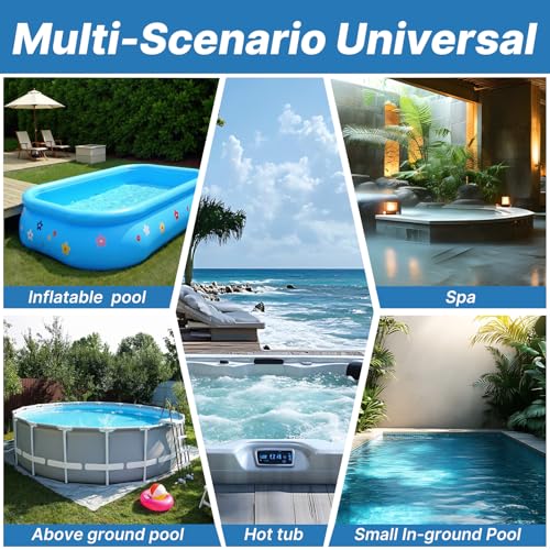 Image of 4 in 1 Cordless Rechargeable Small Pool Vacuum spa hot tub (ice Blue) | 90 Mins Running Time, 12 Gallons /Min Powerful Suction 2026 new