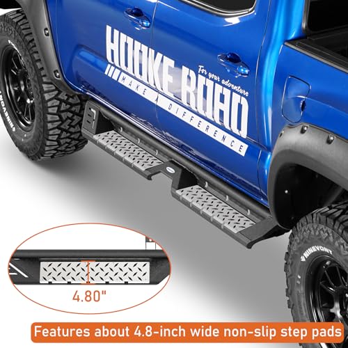 Estribos laterales Hooke Road para Toyota Tacoma Double Cab 2005-2023 miniatura 4