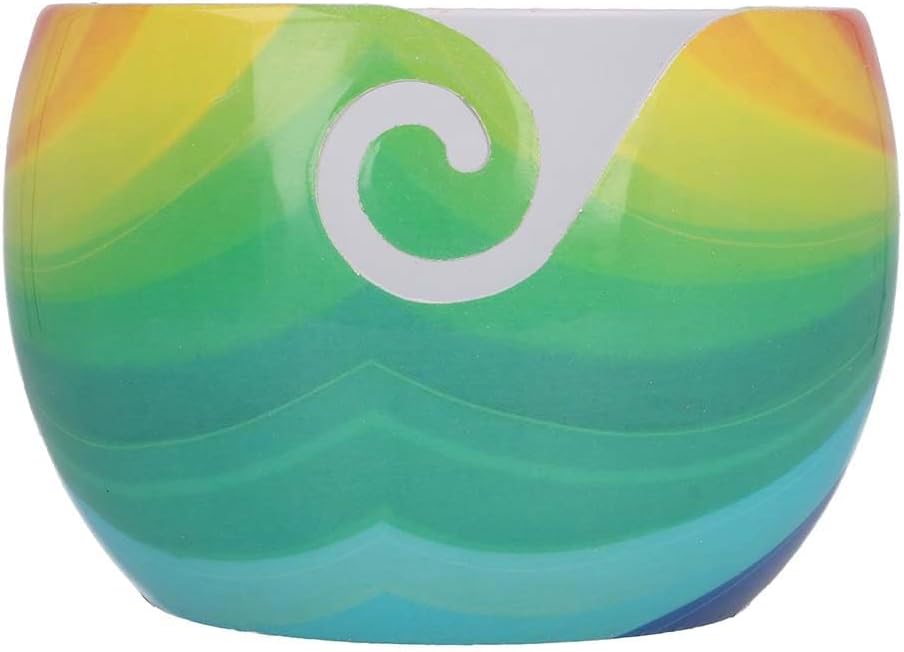 Scheepjes Yarn Bowl Illusion - Unbreakable, 15x10cm, Multi-Color - Ideal for Knitting and Crochet Projects - Durable Yarn Storage Solution