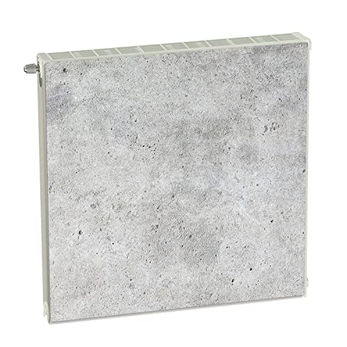 Copertura magnetica per termosifoni di colore grigio, 60 x 60 cm, copertura per riscaldamento, rivestimento magnetico per frigorifero in un magnete flessibile, stampa digitale