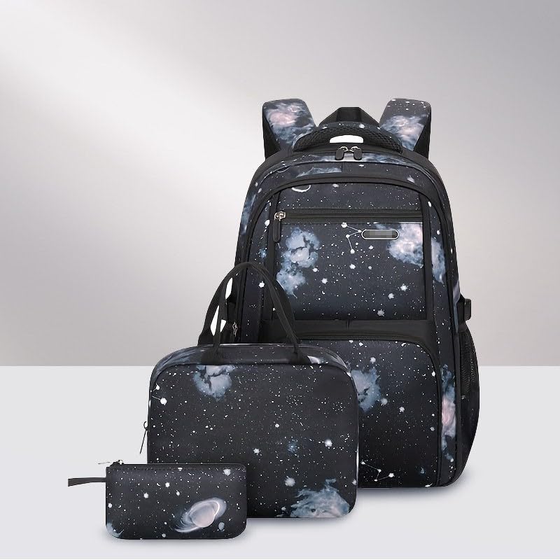 Zaino Porta Bambino Trekking - Zainetto Bambino,Zaino Sky per bambini spazioso adatto tutti giorni con astuccio portamatite abbinati per maschietti femminucce.(Black One Size)