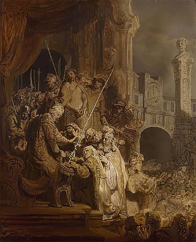 Lienzo de Rembrandt Van Rijn PMEFGJDPE de 60x90cm para decoración de pared 1