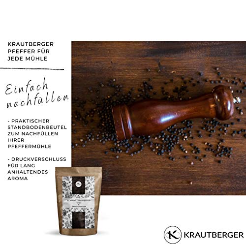 Schwarzer Pfeffer ganz 250g | Gourmet Pfeffer schwarz inkl. Gratis Ratgeber | Qualitäts Pfefferkörner für Pfeffermühle… - Image 4