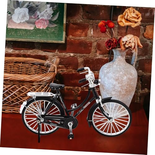 VINTORKY レトロスル合ミニ自転車模型 彫刻装飾品 ホームオフィス向け卓上置物 創造性育成インテリア