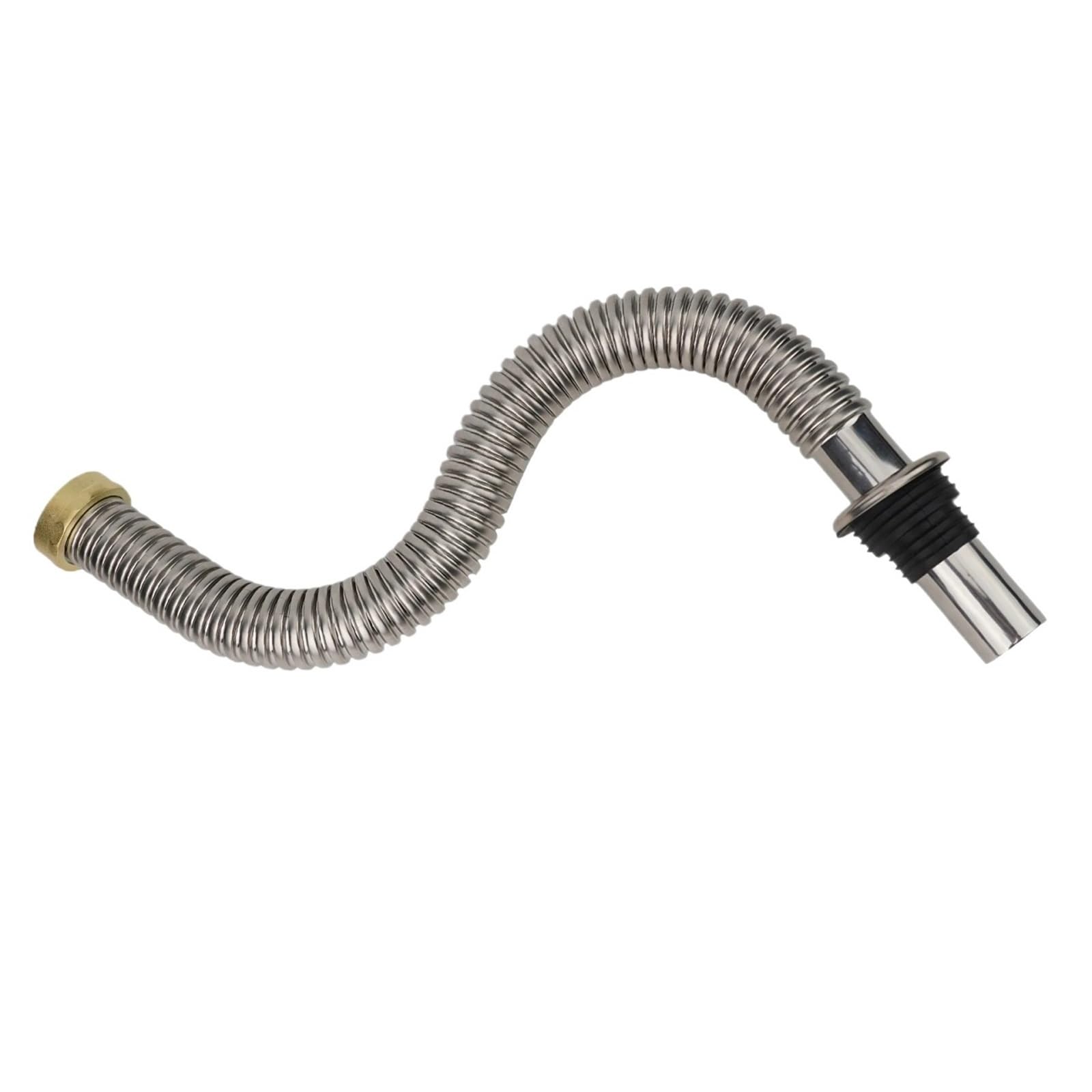 Sifone per lavandino 40 cm 60 cm cucina in acciaio inox lavello del bagno sifone scarico dei rifiuti tubo flessibile tubo di drenaggio retrattile for la casa(60cm)