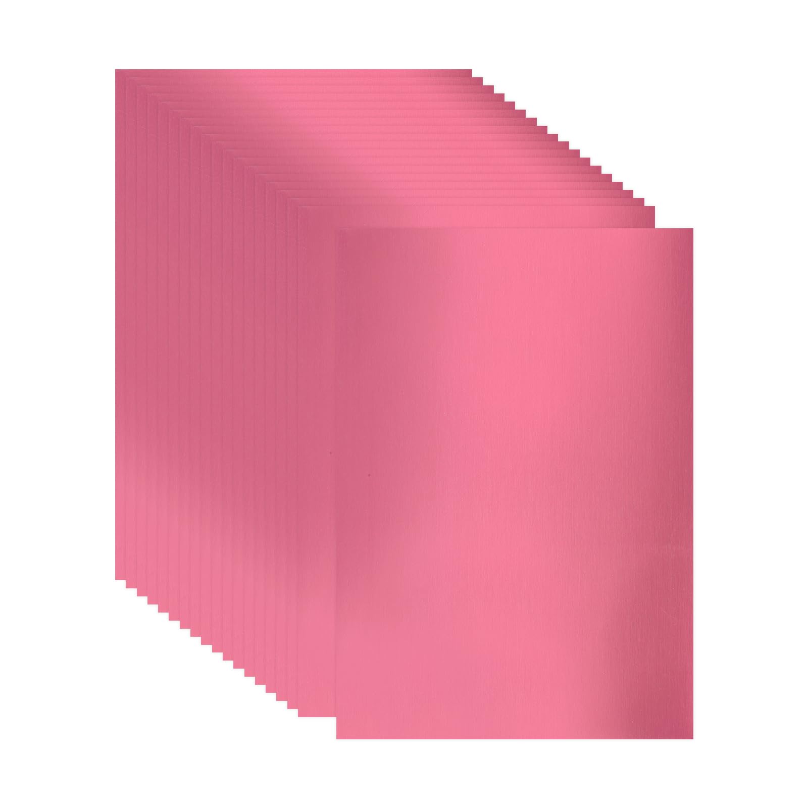 sourcing map 20 Sheets Metallic Foil Paper, A4 Thick 250gsm Cardstock Foil 8.3" x 11.7" Shiny Mirror Glitter Paper Sheets for Crafts Scrapbooks Cards Party Decorations, Pink — image 1