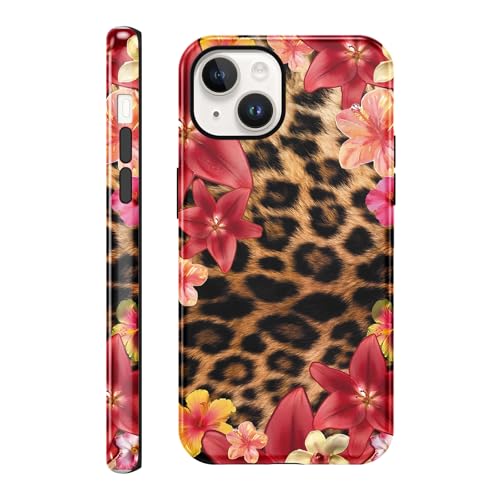 Xylota Cover for iPhone 14/iPhone 13 6.1 Inches, Aesthetic Flowers Leopard Autumn Designs for Girls Women, Thin Silicone TPU + PC Shockproof Anti-Scratch Bumper Protective Case for iPhone 14 Xylota Cover for iPhone 14/iPhone 13 6.1 Inches, Aesthetic Flowers Leopard Autumn Designs for Girls Women, Thin Silicone TPU + PC Shockproof Anti-Scratch Bumper Protective Case for iPhone 14