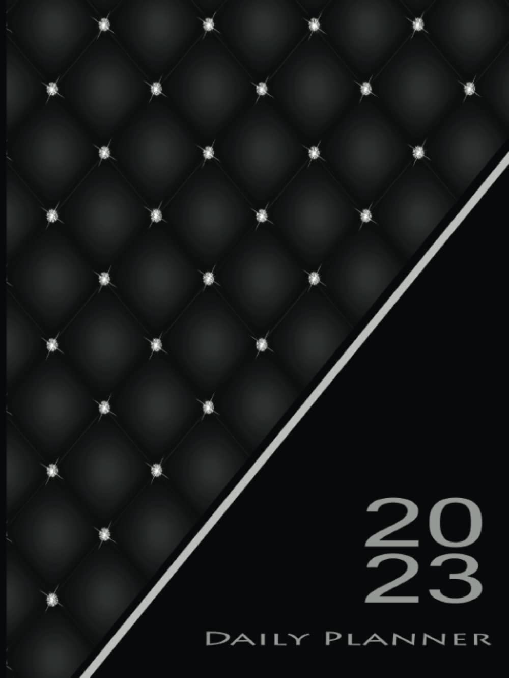 Agenda journalier 2023 une page par jour grand format A4 noir