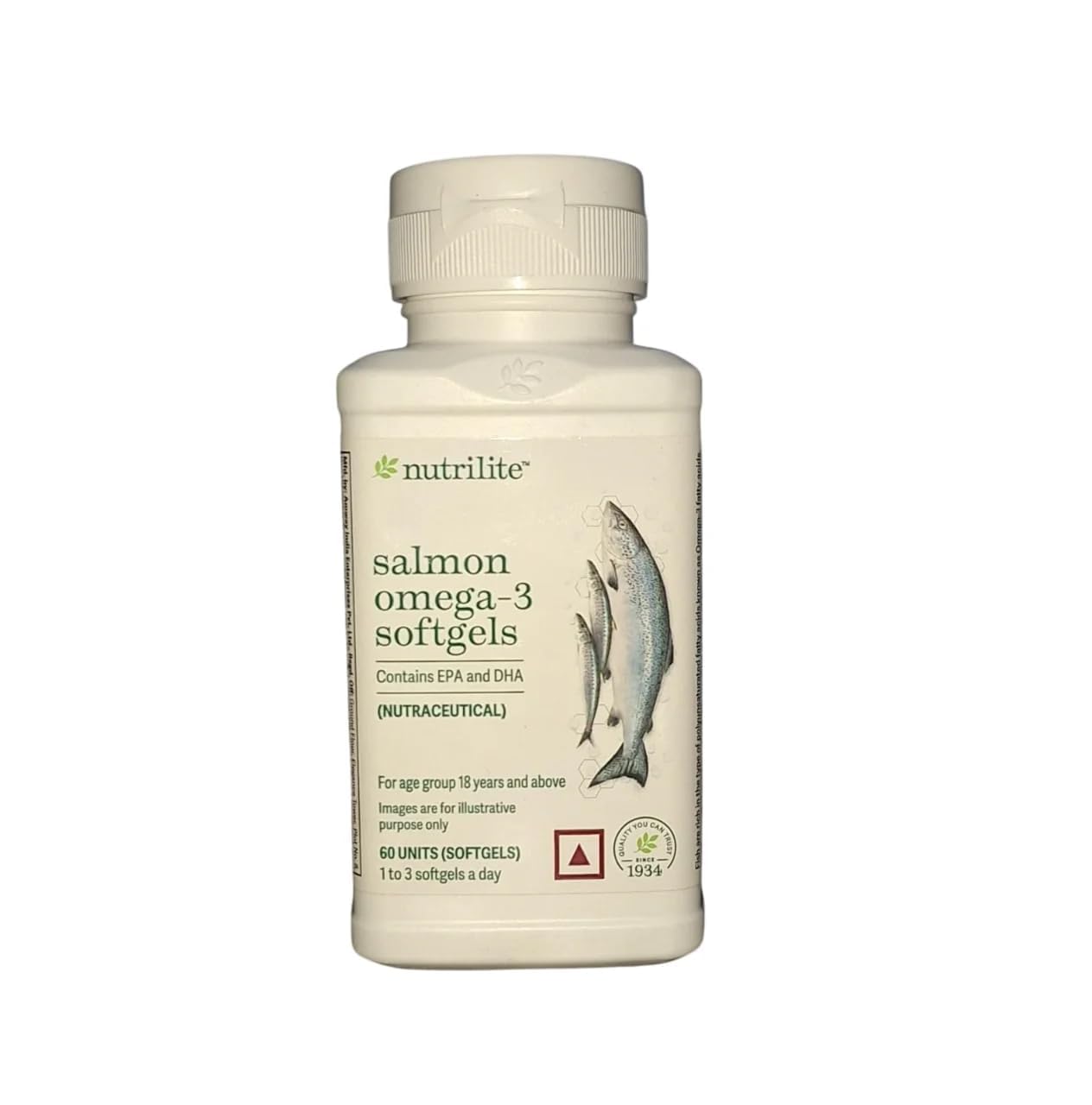 Nutrilite Amway Salmon Omega-3 60 Softgels (PACK OF 1)