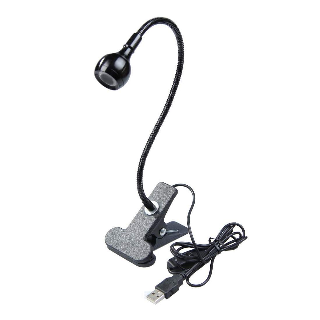 Dimmable LED Desk Clip Lamp, Soft Light USB Eye Caring Book Reading Table Lamp/Portable Small Dormitory Aluminum Alloy Flashlight/Creative 720 Degree Rotating Gooseneck Arm Lighting Tool