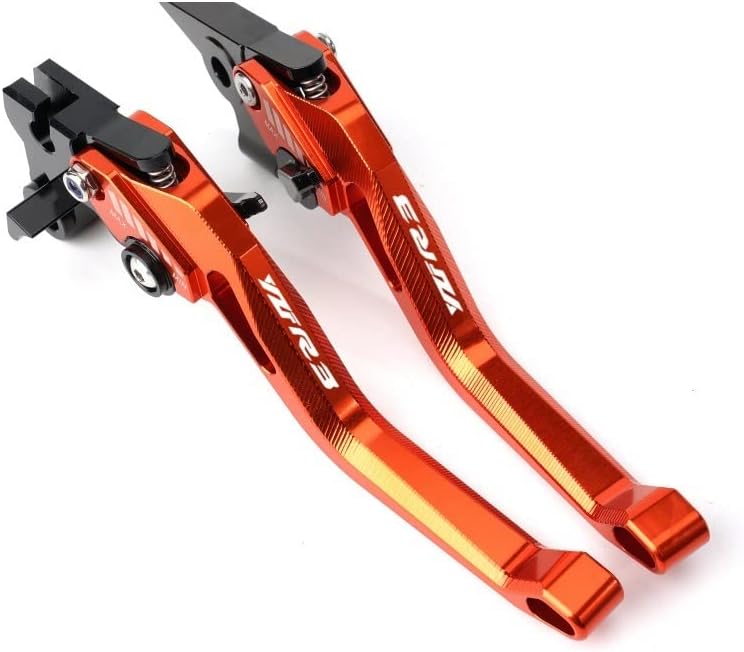 TEMKIN W 3D Rhombus CNC Motorcycle Adjustable Short Clutch Brake Lever for Yamaha YZFR3 YZF-R3 MT03 MT 03 2014 2015 2016 2017 2018-2022 Y (Color