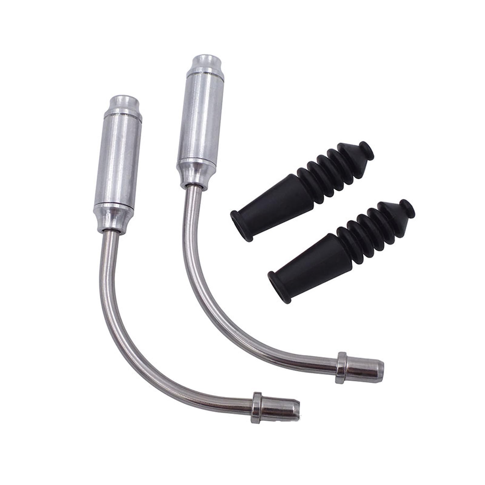 Pffiocix 01 Cushion Silver Aluminum Alloy Bicycle Brake Pipe Mountain Bike Hose Brake Cable Housing Guide Alloy For Cycling Enthusiasts