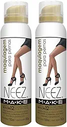 Kit Maquiagem Para Pernas Pele Clara Neez Make 2 unidades 150ml A Prova D'água