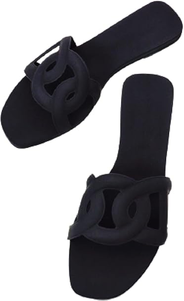 Amazon.com: AOOF moda simple nueva mujer verano sandalias red cerdo nariz  zapatillas plana playa zapatos baño piscina baño 40 negro : Hogar y Cocina