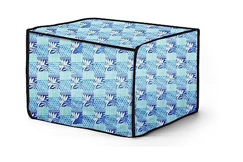 Image of The Furnishing Tree PVC Waterproof Microwave Oven Cover Compatible for Panasonic 20 L Solo NN-ST266BFDG Surface Pattern Blue